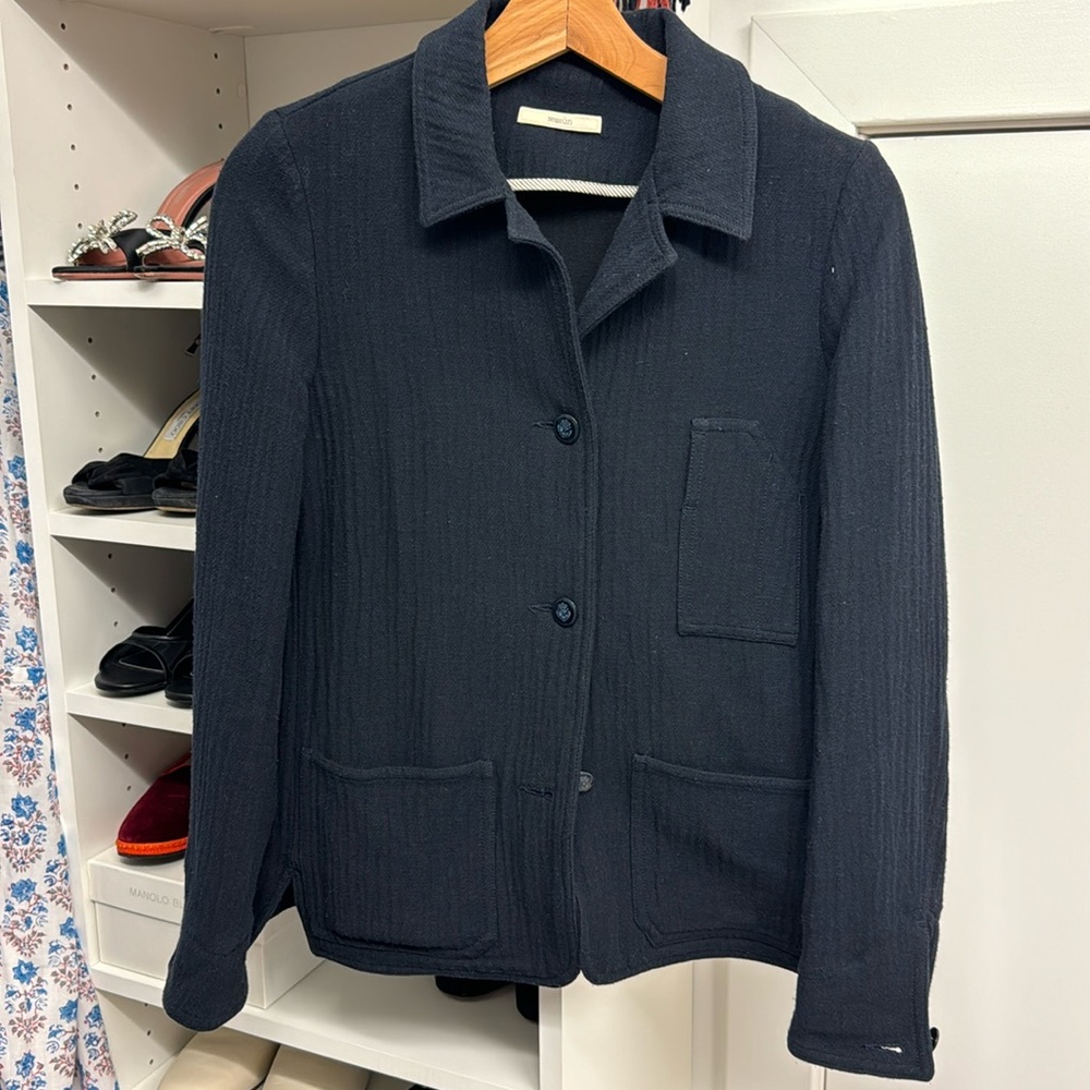 SESSUN French Girl Navy Utility Chore Jacket S